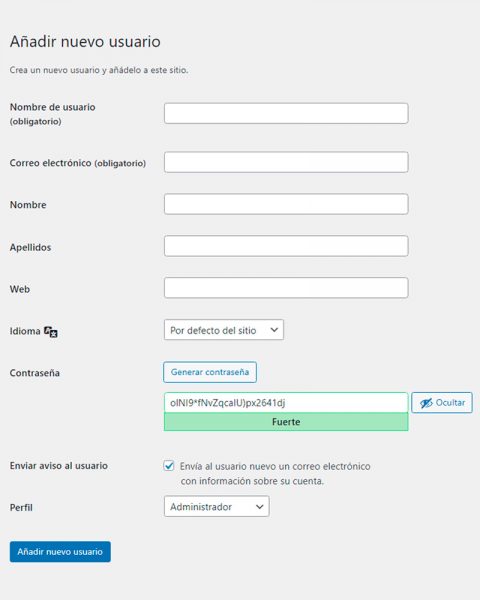 nuevo usuario wordpress ebisweb 1